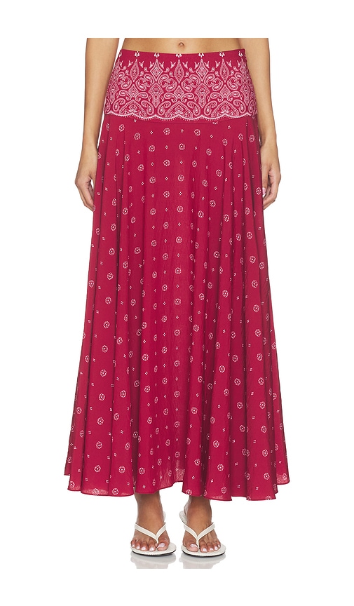 DEVON WINDSOR JUPE LONGUE RYLIE en Burgundy Taille M Also en S XS L 463 €