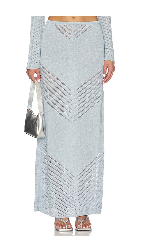 Devon Windsor Bria Maxi Skirt In Blue