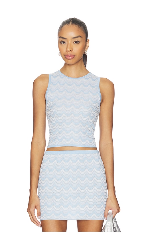 Devon Windsor X Revolve Lata Top In Blue