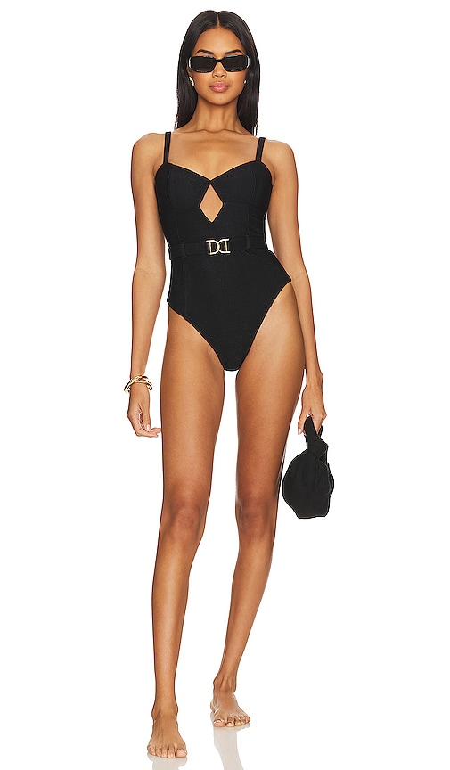 DEVON WINDSOR Natalia One Piece in Jet Black