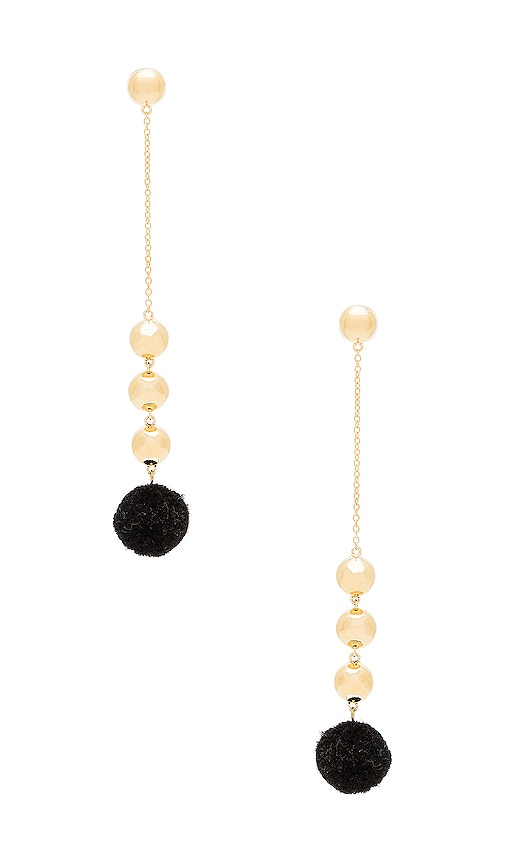 Elizabeth And James Boca Gold Plated Pompom Earrings Metallic Elizabeth And James Boca Gold Plated Pompom Earrings Metallic