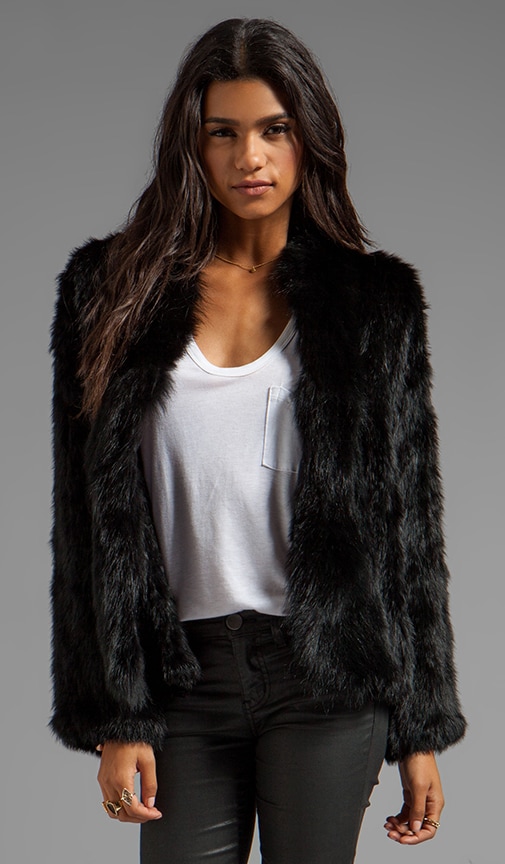 Bianca Fur Poncho