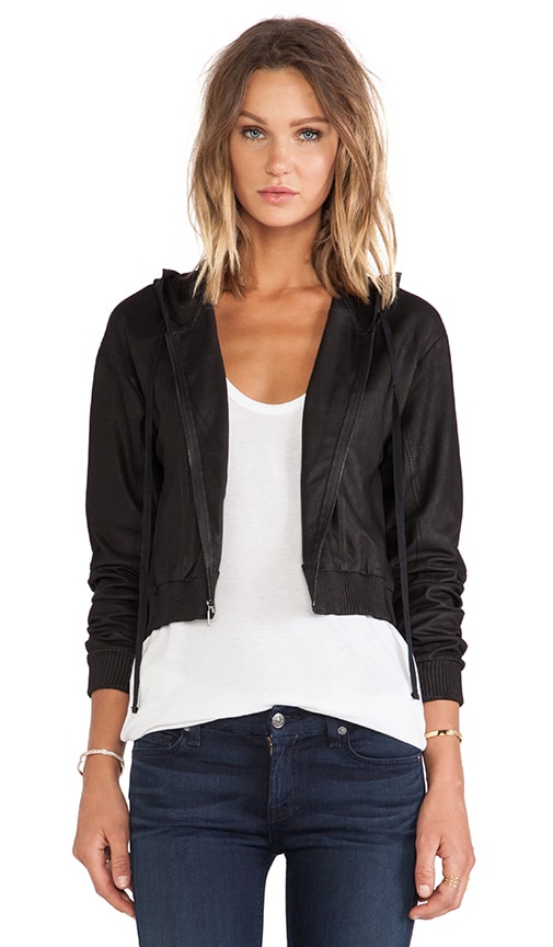 Tatum Leather Sweatshirt