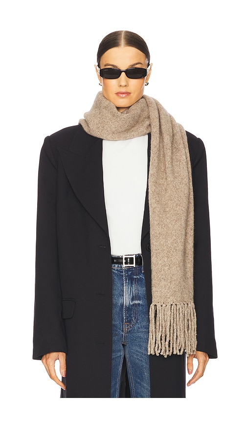 EAVES Alina Scarf in Heather Brown