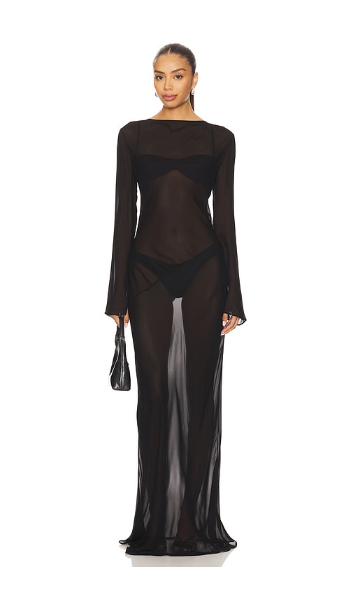 Fio Maxi Dress in Black. - size XS (also in L, M, S, XL, XXS)
