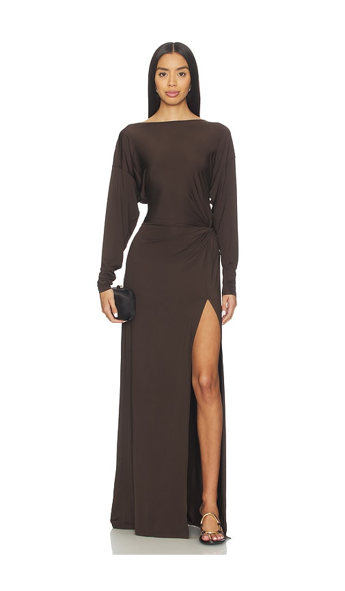 Eaves Ingrid Gown In Brown