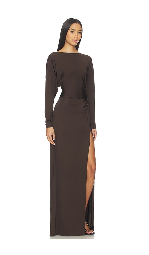 Eaves Ingrid Gown In Brown