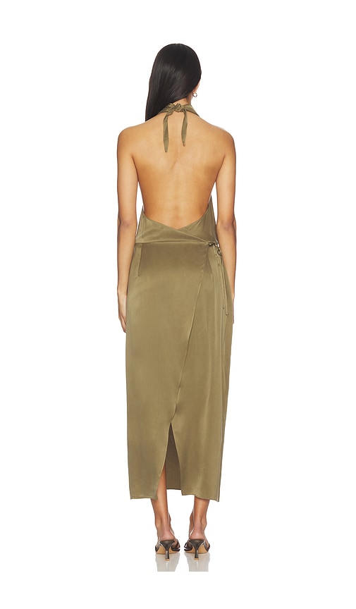 Eaves Kleid Aus Seide Frida In Olive. Größe Xs. Also In Xxs, S, M, L, Xl. 