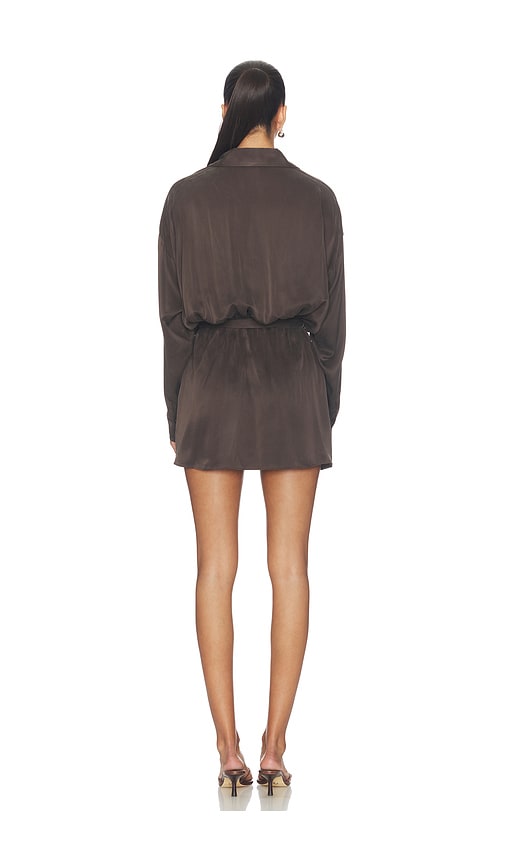  Eaves Minikleid Aus Seide Gaia In Brown. Größe Xs. Also In Xxs, S, M, L. 