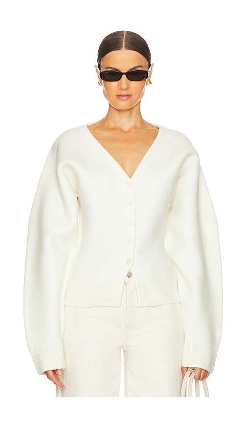 Eaves Arlet Knit Cardigan In Ivory