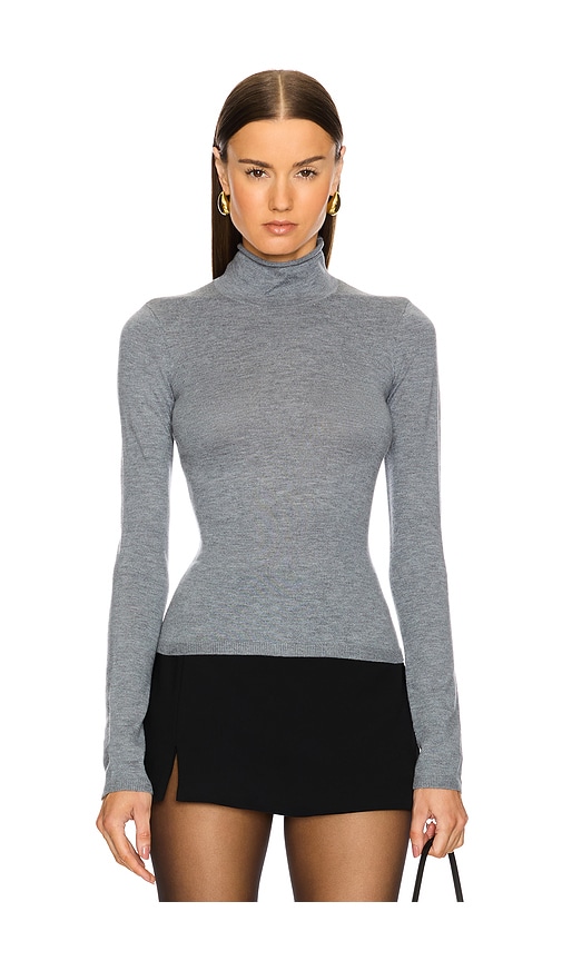 Eaves Maxine Turtleneck Sweater In 헤더 그레이