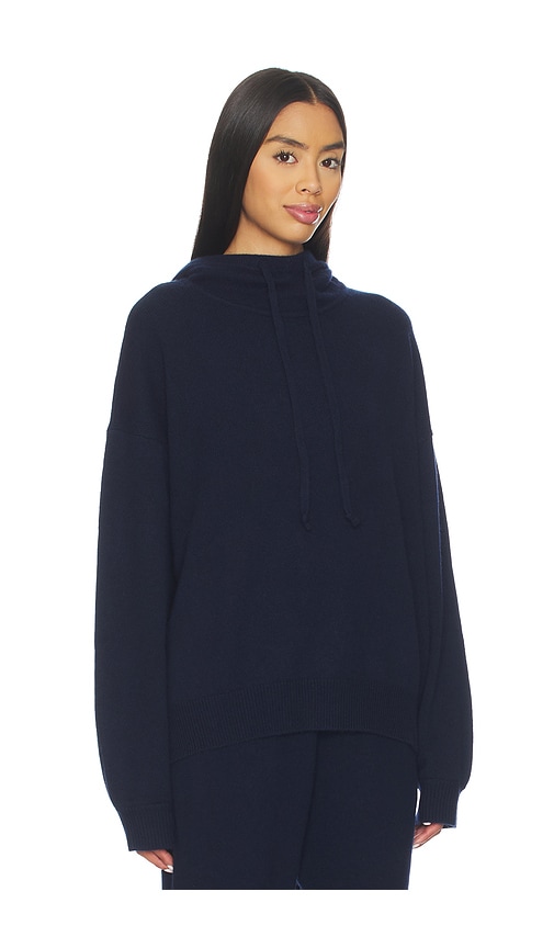 Eaves Danna Core Knit Hoodie In Blue