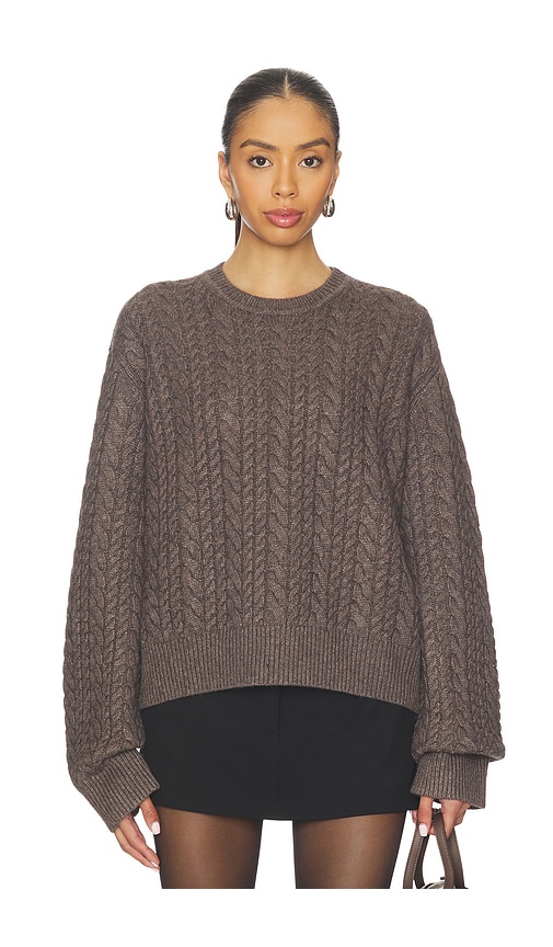 EAVES Laci Cable Crewneck
