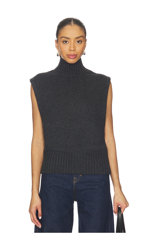 EAVES Lynnda Knit Mock Neck Shell