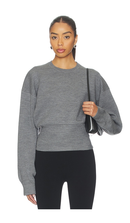 EAVES Carlie Double Faced Blouson Crewneck