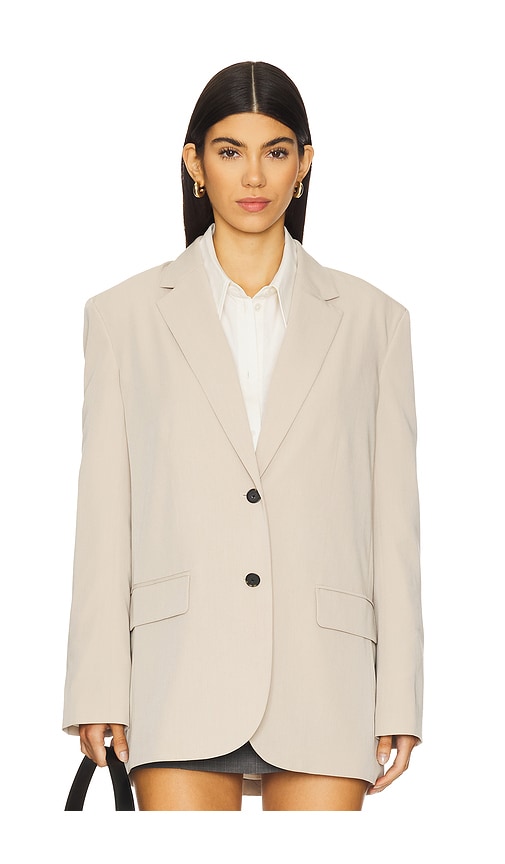 Shop Eaves Siya Blazer In Beige
