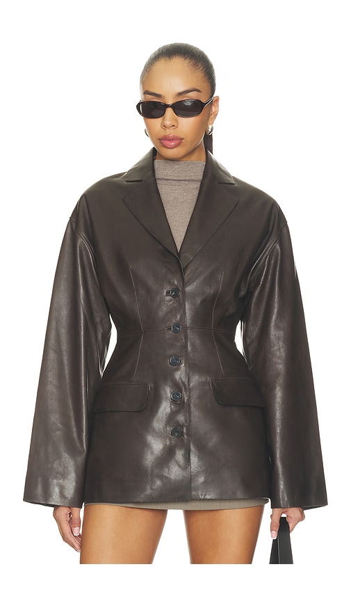 Salta Leather Jacket in Black
