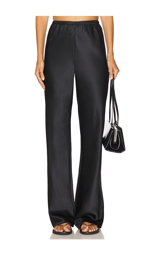 Loretta Silk Pants in Black. - size XL (also in M, S, XXS)