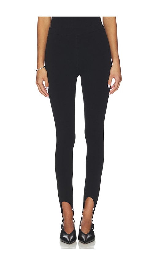 Eaves Deelia Knit Stirrup Legging In Black