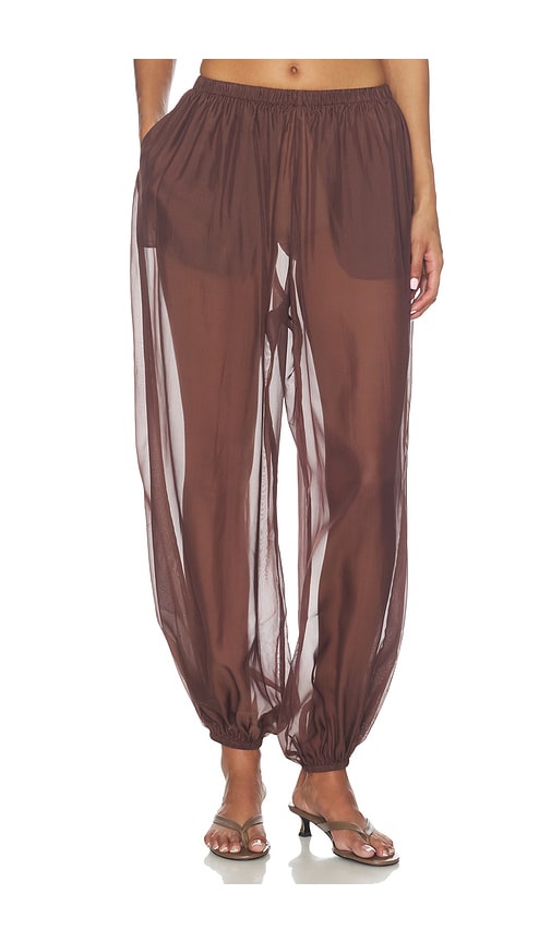 Eaves Kai Balloon Pant In Brown