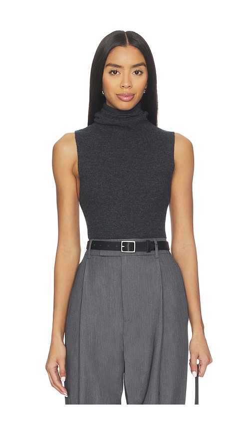 Eaves Makena Sleeveless Turtleneck In Black