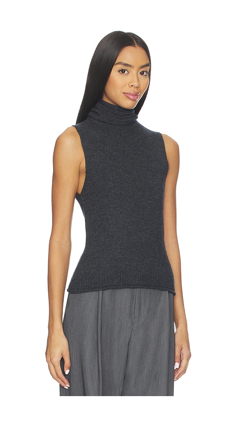 Eaves Makena Sleeveless Turtleneck In Black