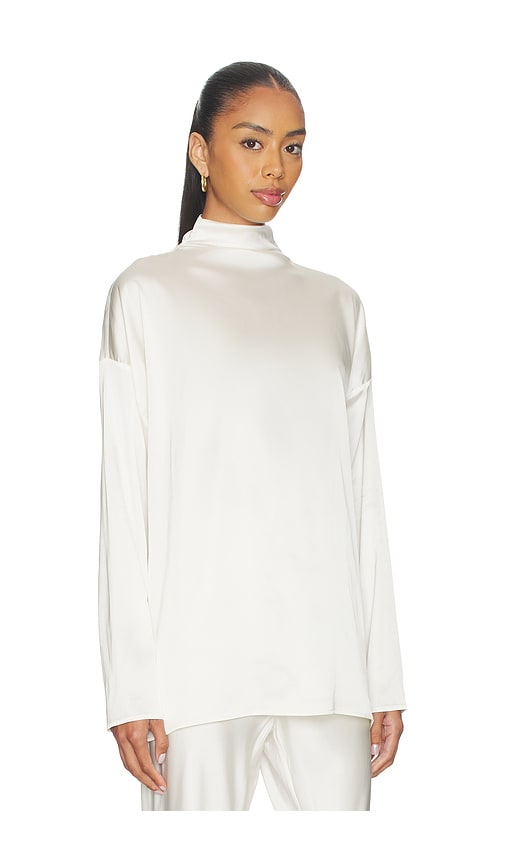 Eaves Lene Easy Long Sleeve Tee In White