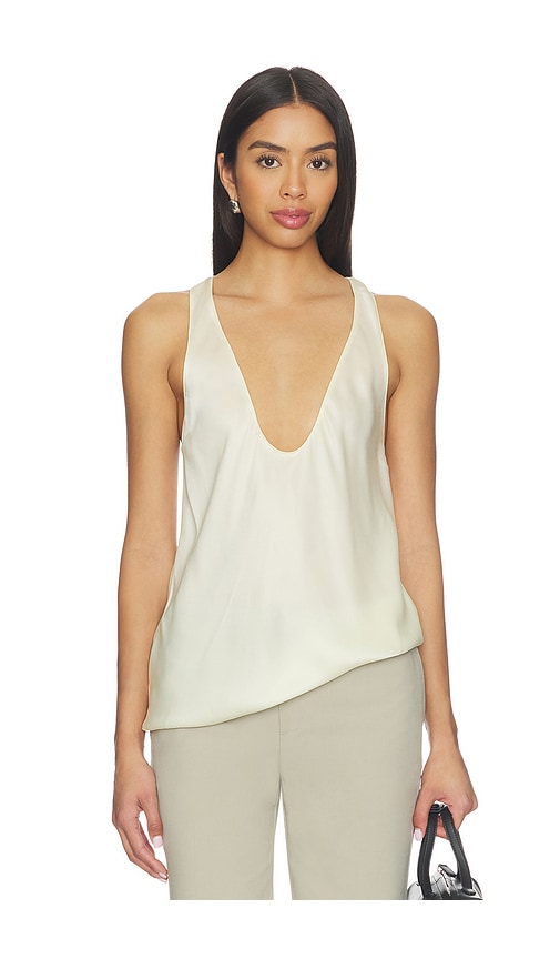 EAVES Vivian Silk Top in Ivory