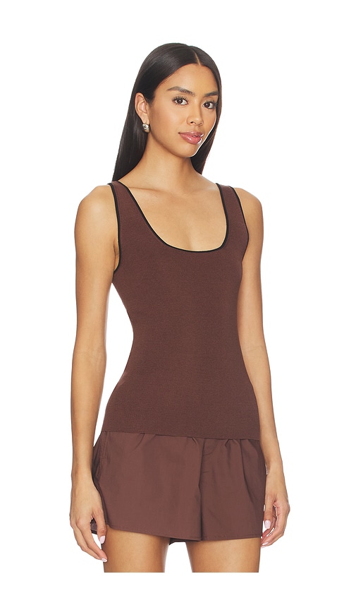  Eaves Cydnee Knit Tank In Brown. Size S. Also In M, Xl. 