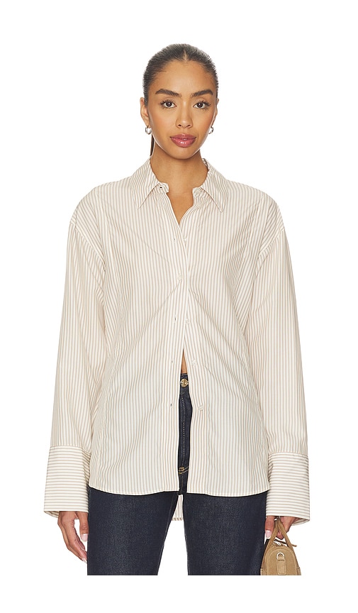 EAVES Tilda Shirt en WhiteOrange Taille XS Also en XXS S M L XL 263 €