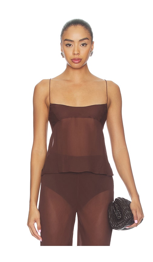EAVES Malene Cami en Chocolate Taille XL Also en L M S XS XXS 173 €