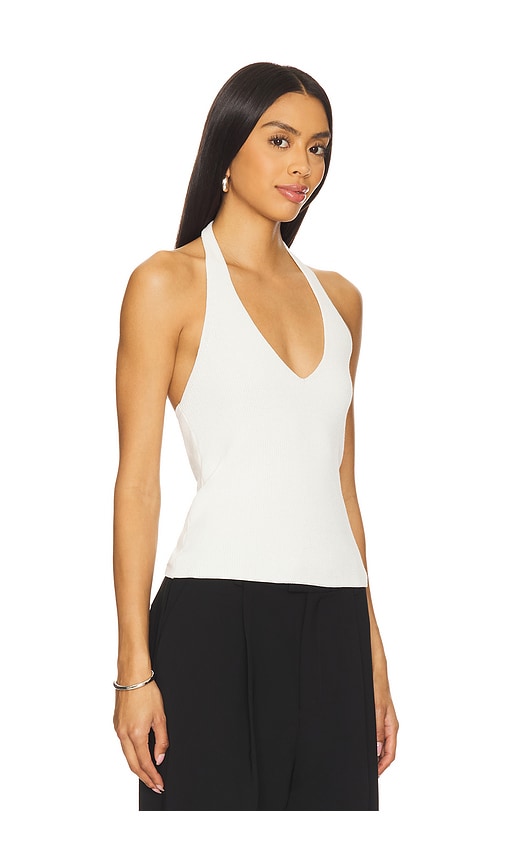 Eaves Alder Knit Halter In Ivory