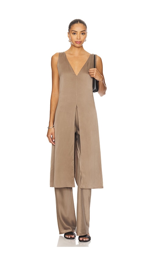x Coco Nico Silk Tunic in Grey. - size XXS (also in L, M, S, XL, XS)