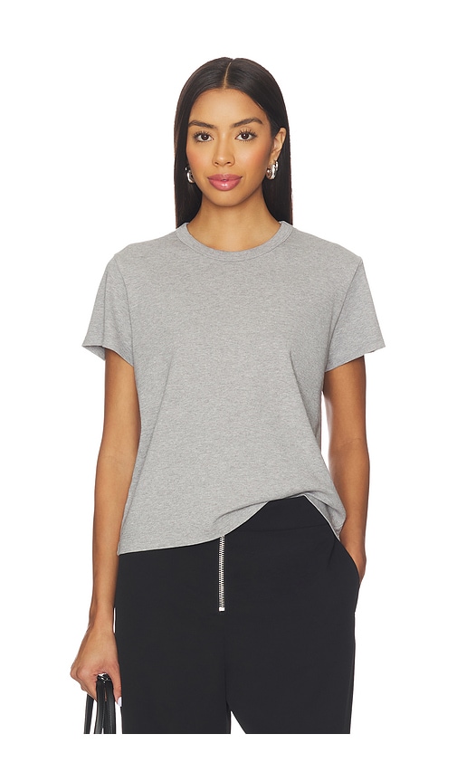 Eaves Lene Boxy Tee In Gray