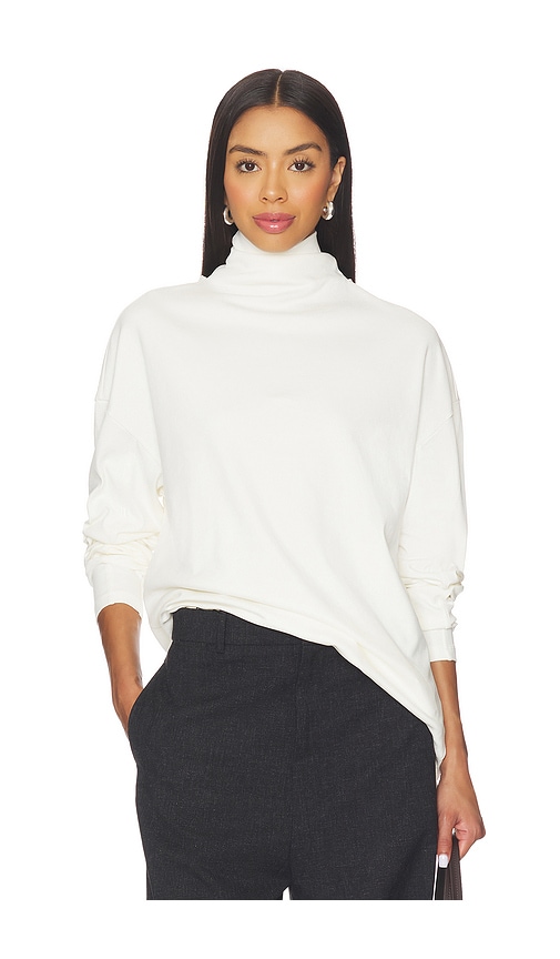 Eaves Lene Tie Neck Tee In White