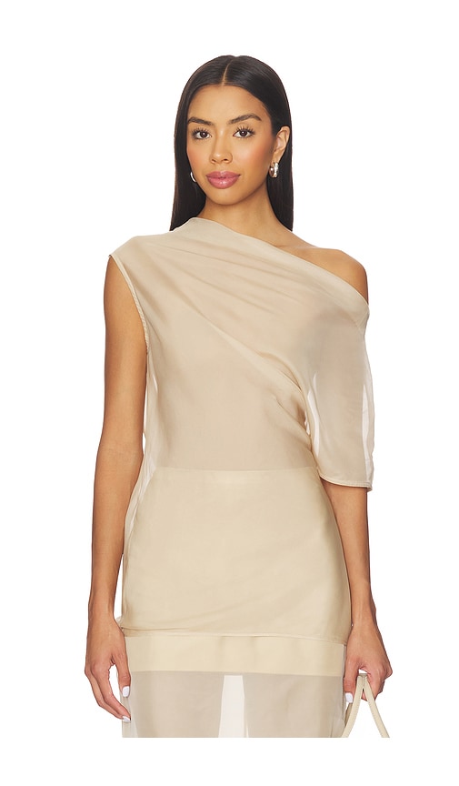 Eaves Saeunn Asym Top In Gold