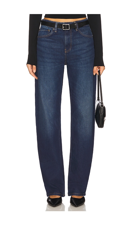 Alida Loose Bowed Jean in Blue. - size 29 (also in 24, 25, 26, 27, 28)