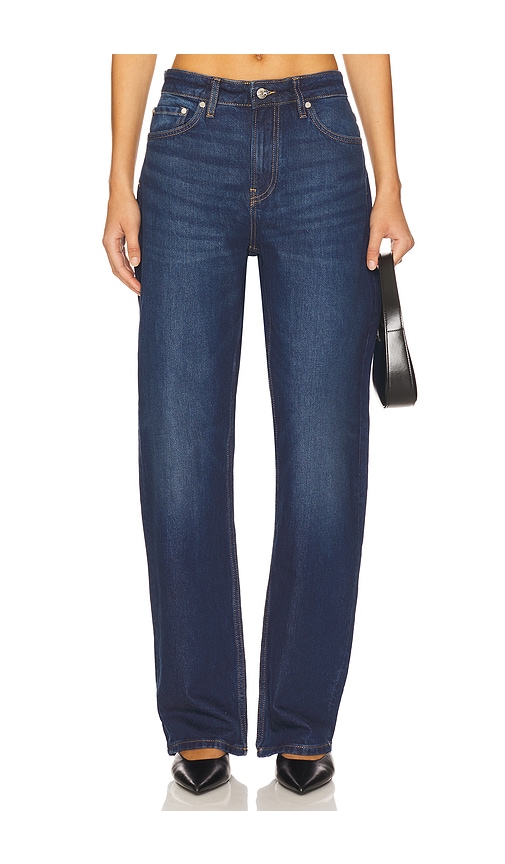 Eb Denim Alida Loose Bowed Jeans Tribeca In Blue