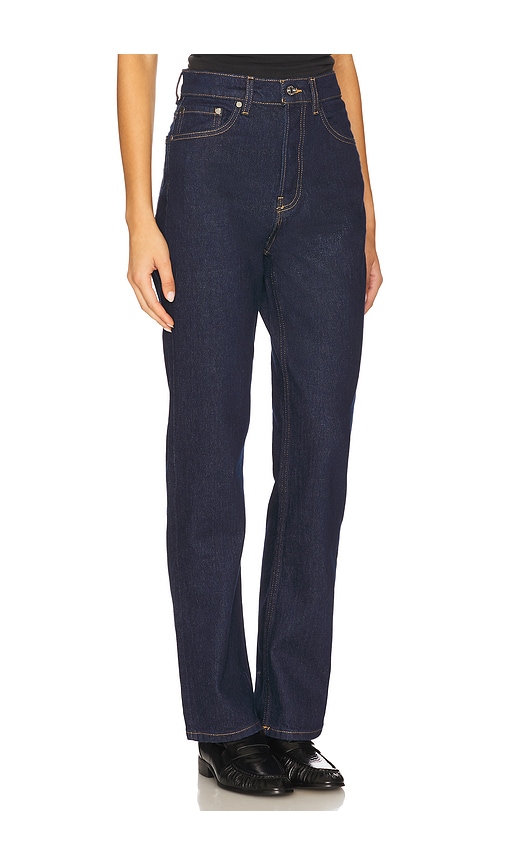 Eb Denim High Rise Straight Jeans Havana Night In Blue