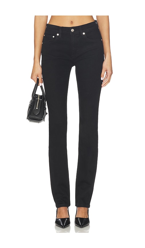 Eb Denim Moss Mid Rise Skinny In Black
