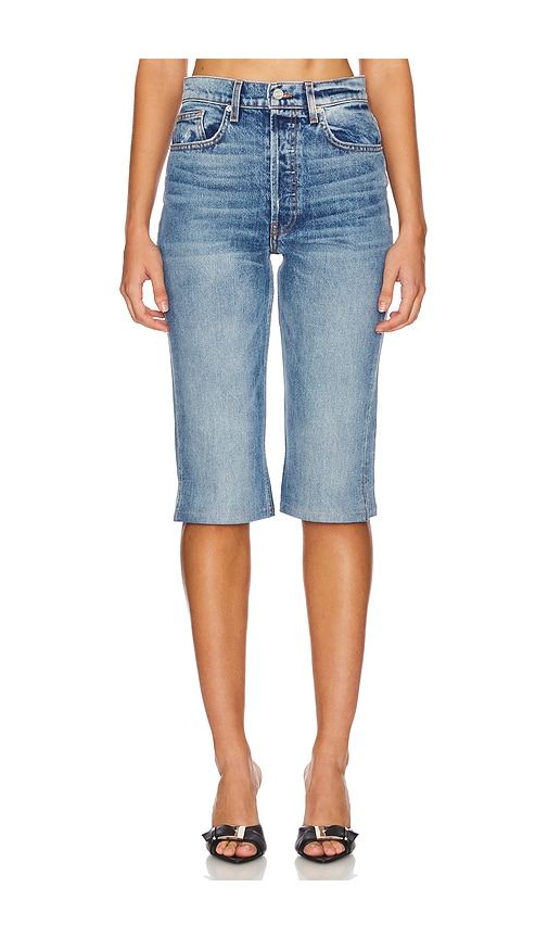 Shop Eb Denim Chiara High Rise Capri In Blue