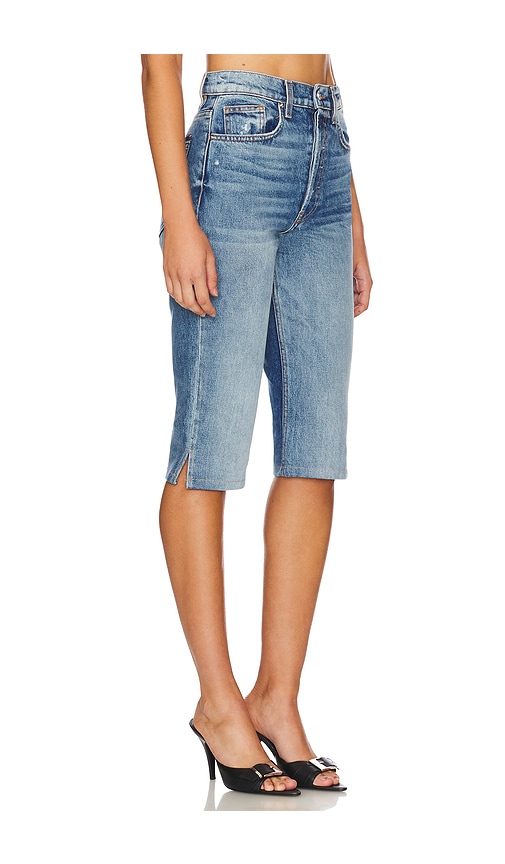 Shop Eb Denim Chiara High Rise Capri In Blue