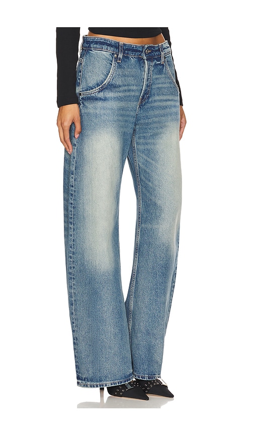 Shop Eb Denim Enzo Midrise Barrel In Blue