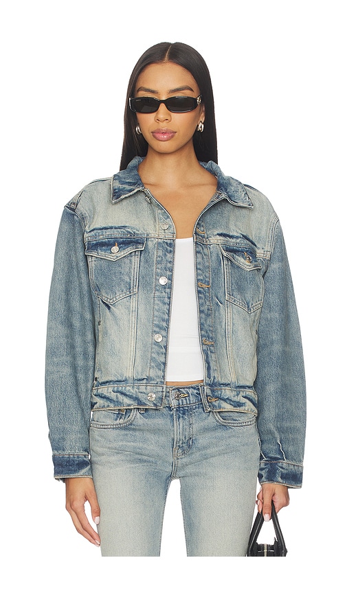 Varsity Trucker Denim Jacket