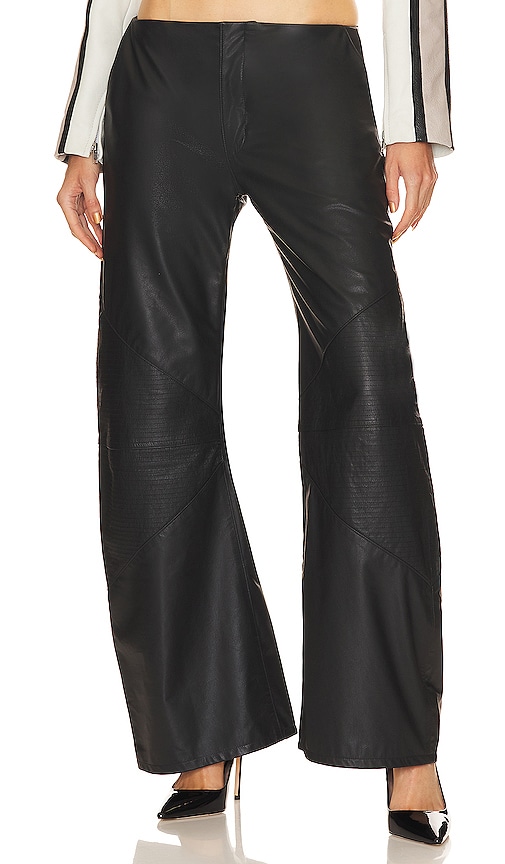 Shop Eb Denim Hollywood Frederic Leather Pants In Black