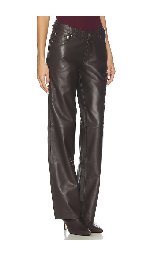 Eb Denim Low Rise Baggy Pant In Brown