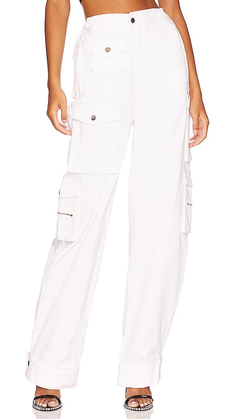 Shop Eb Denim Cargo Pants In White