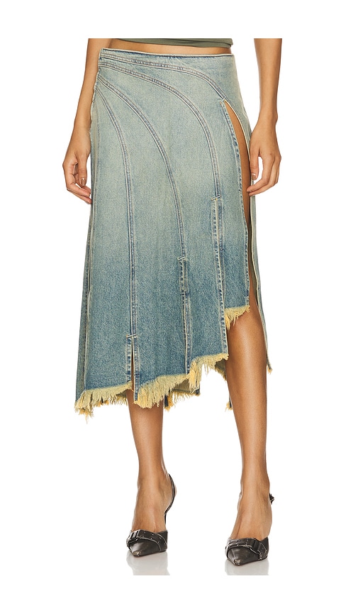 Eb Denim Sorriso Maxi Skirt In Olio