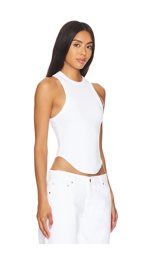 Shop Eb Denim Curve Rib Tank In White