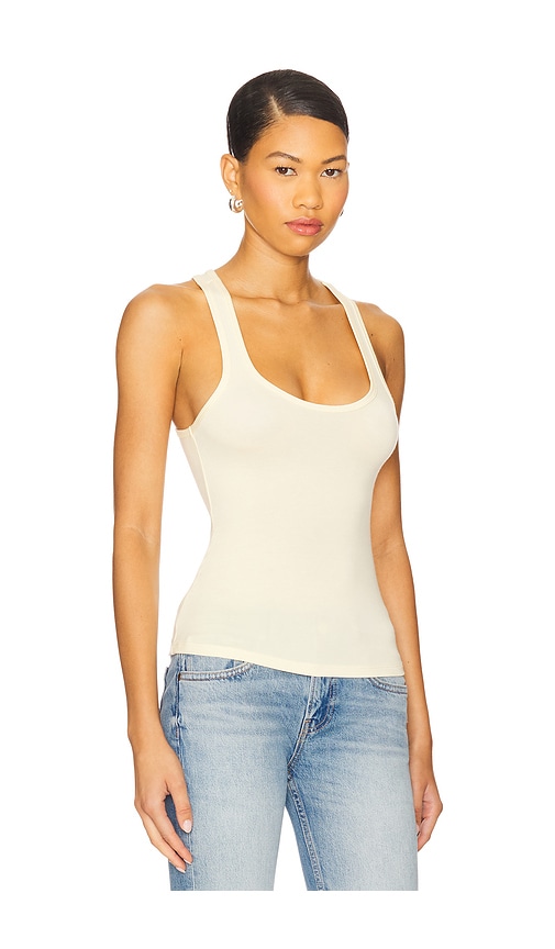 Eb Denim Lucy Racer Back Tank In White
